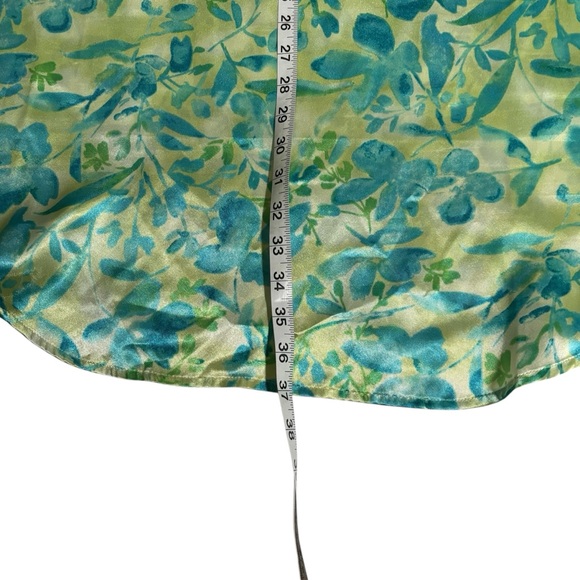 Cacique Satin Sleep Shirt 18/20 Pullover Cottagecore Vintage Floral Lounge - Picture 12 of 14